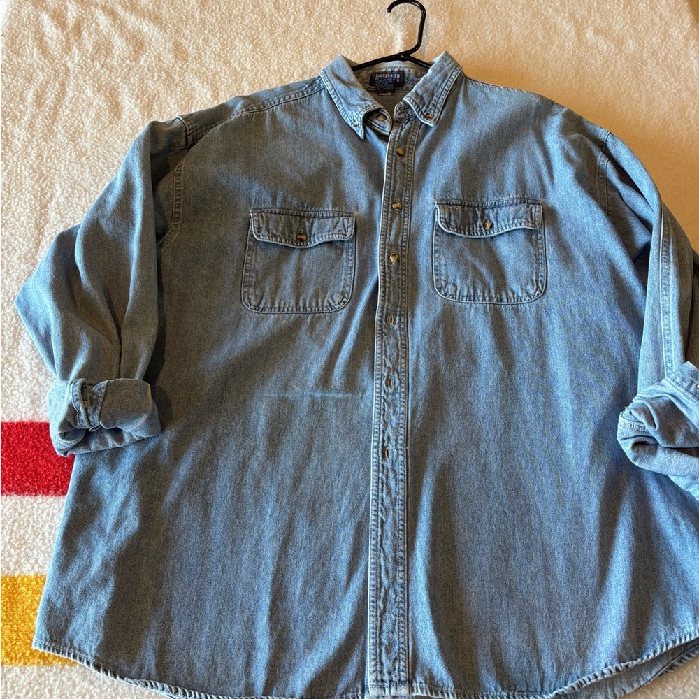 Vintage 90’s cotton denim button up